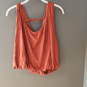 Orange free people tank top
